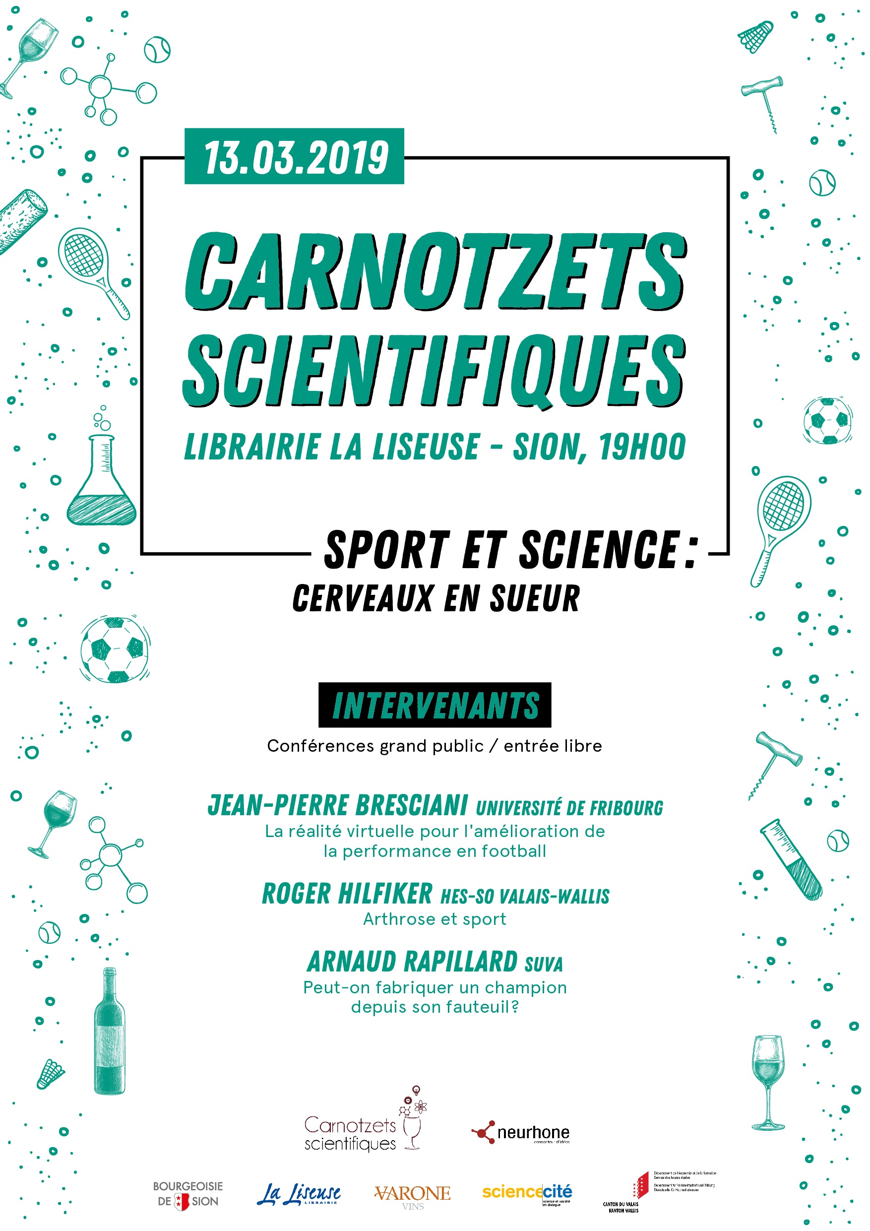 Le 5ème cycle des Carnotzets Scientifiques débute la semaine prochaine, à Sion